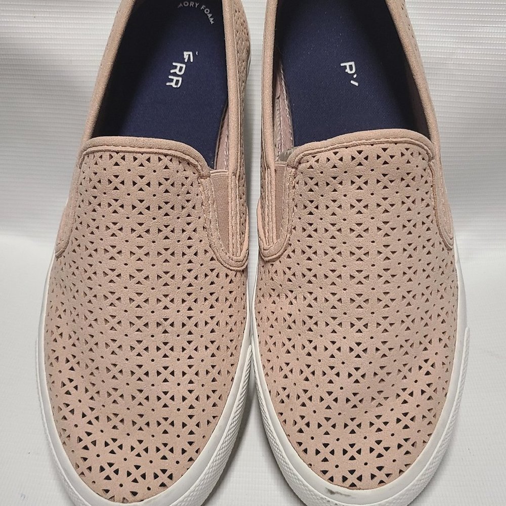 Sperry Seaside Perforated Slip-On Sneakers Pink 10 M